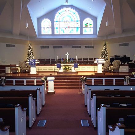 Maples Memorial United Methodist Church interior